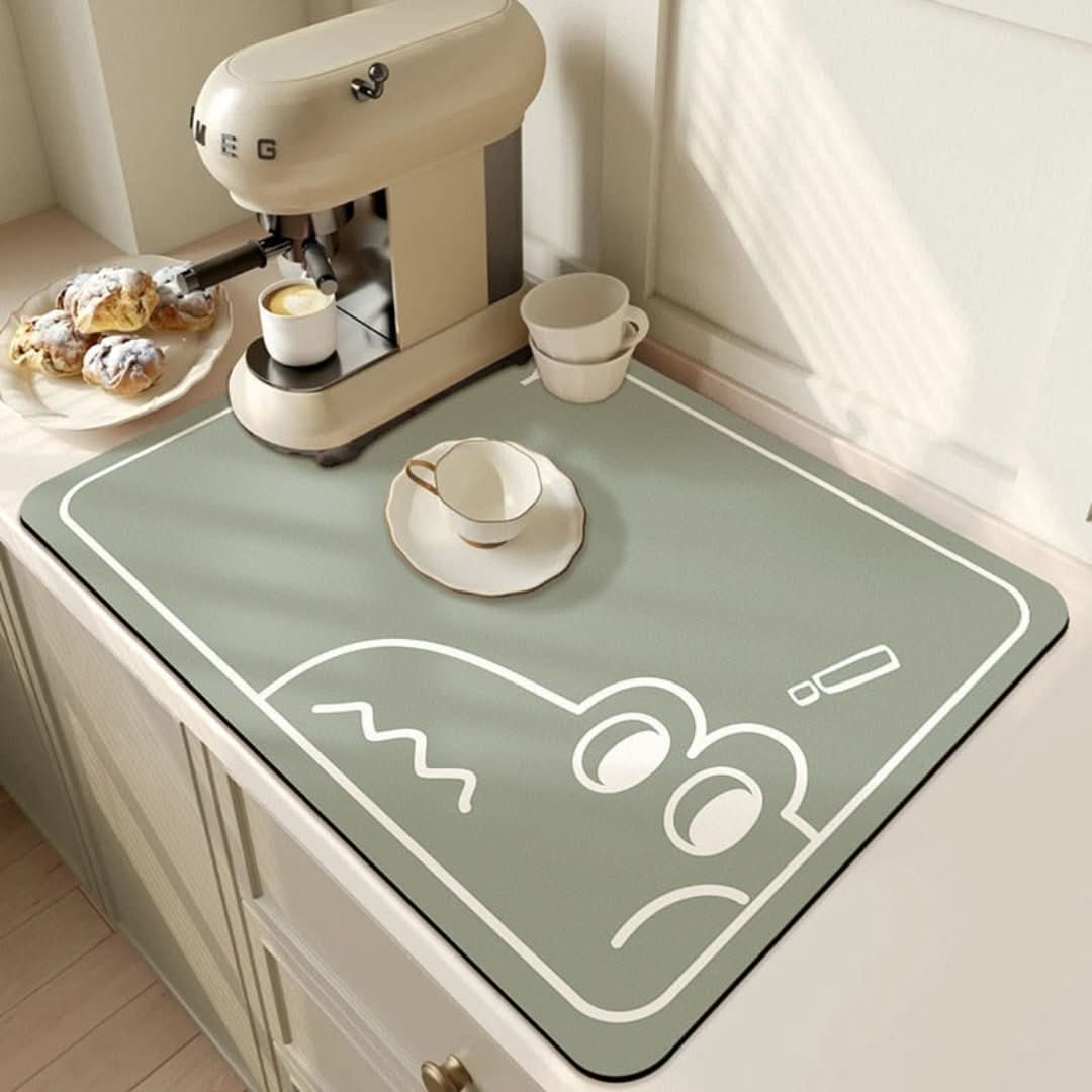 Estera de drenaje de cocina - higiene y conveniencia combinadas-Kitchen Drainer Mat-VyFlair