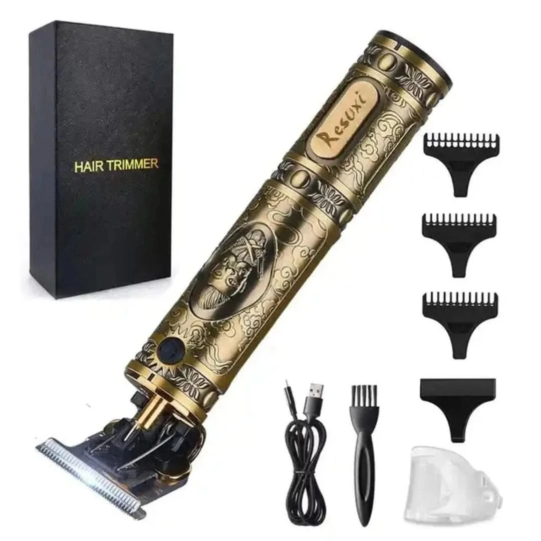 Recortador de cabello: acero inalámbrico y de acero inoxidable-hair trimmer-VyFlair