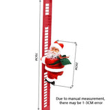 Papá Noel Ascendente Automático – Decoración LED Musical para Árbol de Navidad