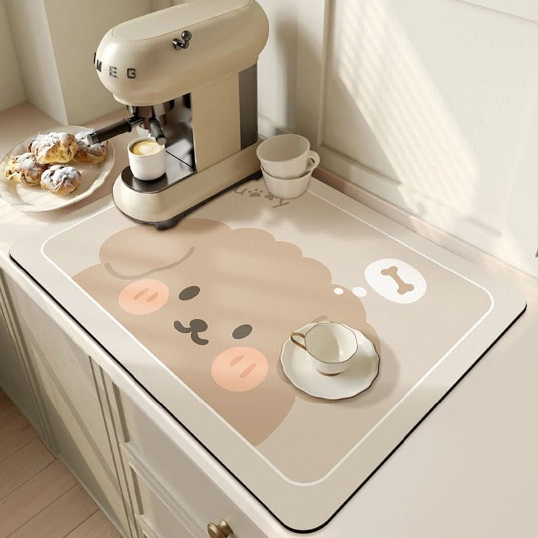 Estera de drenaje de cocina - higiene y conveniencia combinadas-Kitchen Drainer Mat-VyFlair