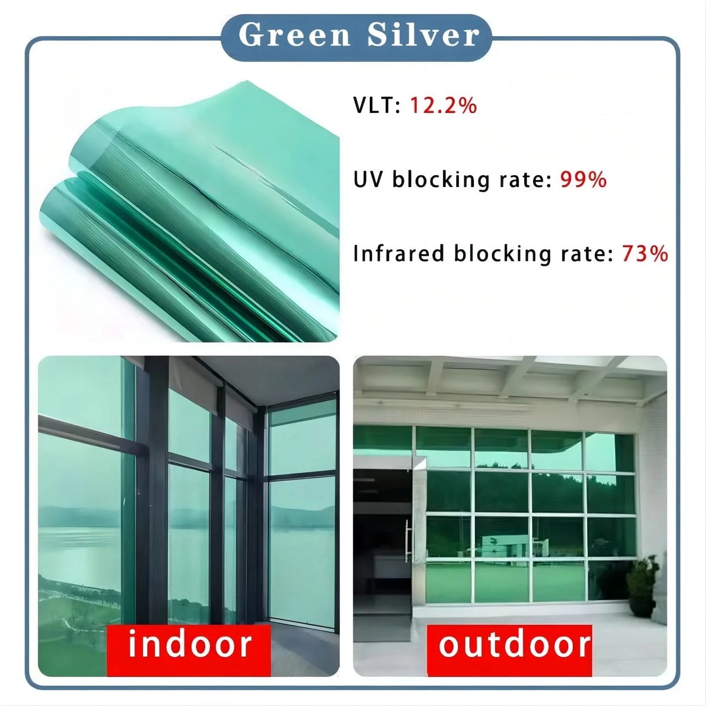 Película reflectante - Privacy Sun Bloqueo anti UV-Window film-VyFlair