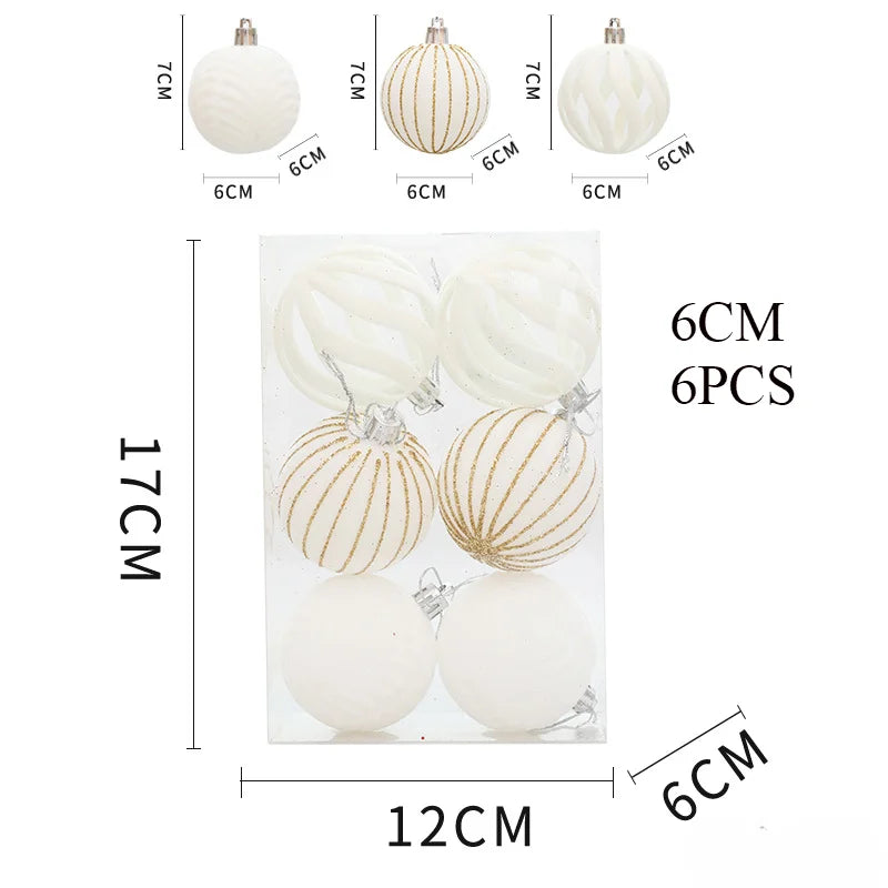 Błyszczące bombki choinkowe 12 szt. – Unikalny design i luksusowy akcent