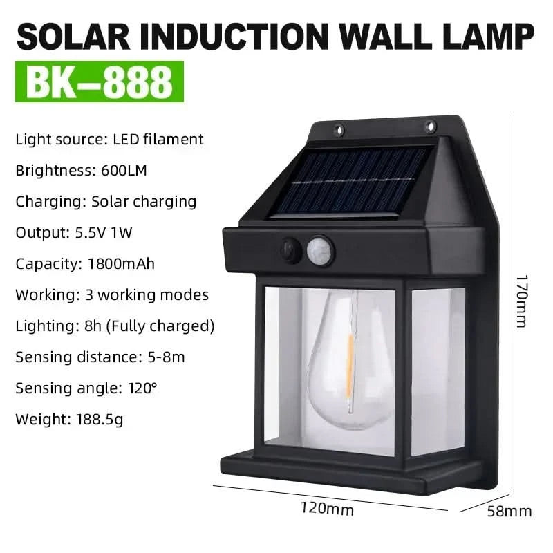 Lámpara de pared solar - al aire libre-solar lamp-VyFlair