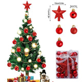 Set 30 Bolas de Navidad – Adornos en Colores Brillantes para Decoración de Árbol