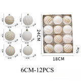 Błyszczące bombki choinkowe 12 szt. – Unikalny design i luksusowy akcent