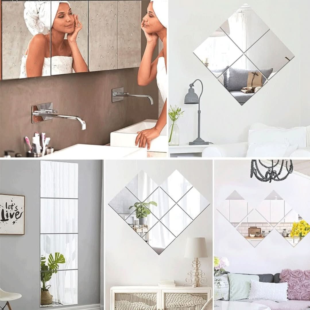 Pegatinas de espejo adhesivo-Adhesive Mirror-VyFlair