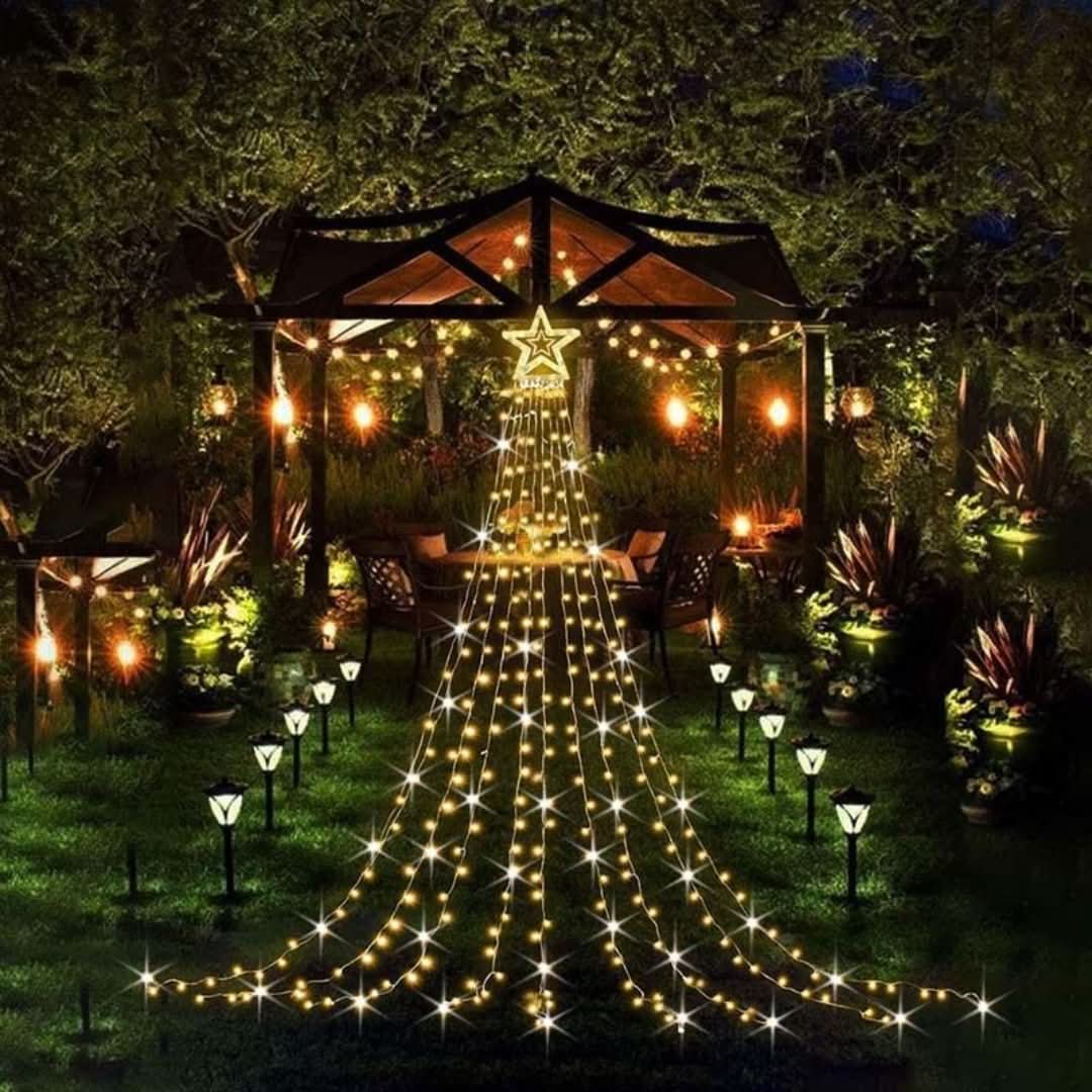 Espectáculo de luces LED de árbol de Navidad al aire libre-christmas decor-VyFlair