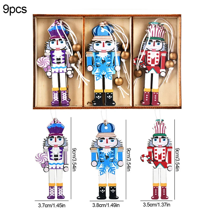 Adornos Galletas de Jengibre de Madera – Diseño Clásico para Árbol y Regalo