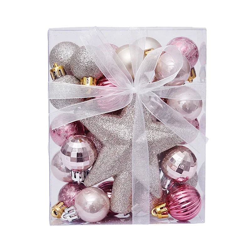 Set 30 Bolas de Navidad – Adornos en Colores Brillantes para Decoración de Árbol