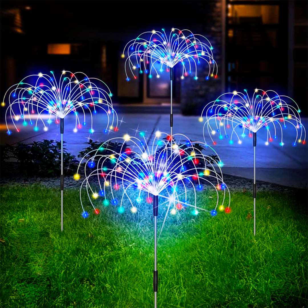 Luces de jardín de fuegos artificiales LED solar-solar garden light-VyFlair