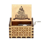 Scatola Musicale Natalizia in Legno – Ballerina Fatta a Mano