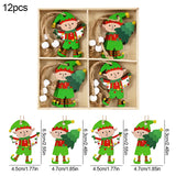 Adornos Galletas de Jengibre de Madera – Diseño Clásico para Árbol y Regalo