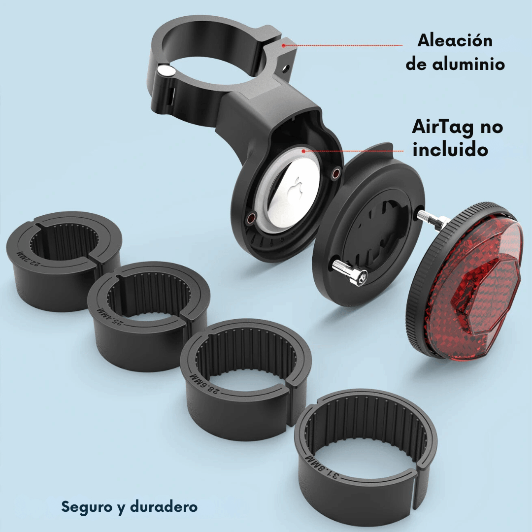 Soporte GPS Oculto para Bicicleta - Apple AirTag y Garmin - VyFlair