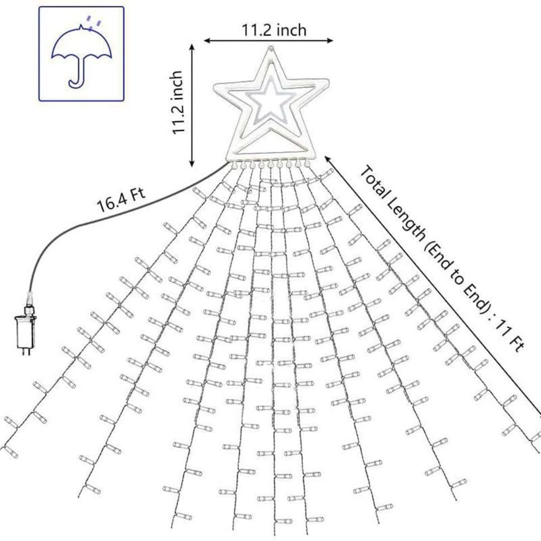 Espectáculo de luces LED de árbol de Navidad al aire libre-christmas decor-VyFlair