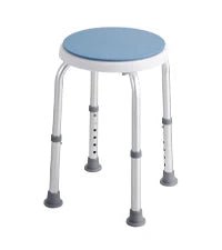 Silla de Ducha Antideslizante Ajustable - Aluminio y PE - Soporta 136 kg - VyFlair