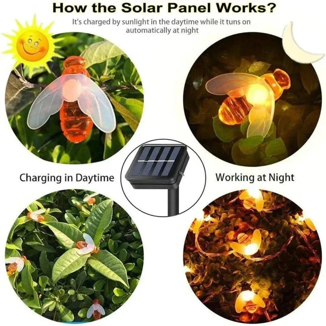 Beeglow - Garland de luz solar para al aire libre-Outdoor lighting-VyFlair