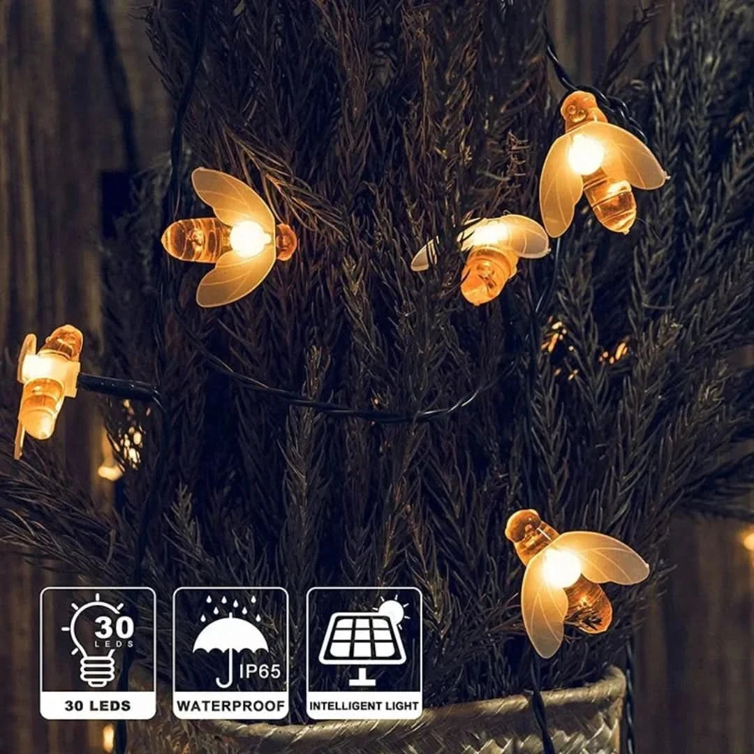 Beeglow - Garland de luz solar para al aire libre-Outdoor lighting-VyFlair