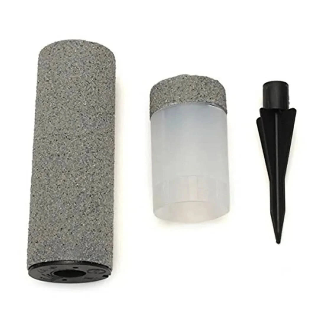 Granitglanz - Lámpara de columna de piedra-Outdoor lighting-VyFlair