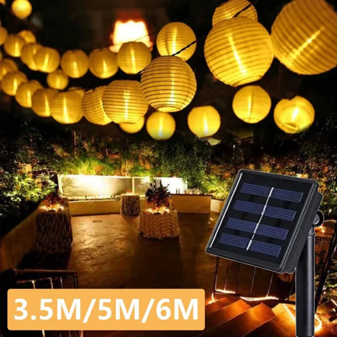 Sunkissed - guirnalda de luz solar de linterna-Outdoor lighting-VyFlair
