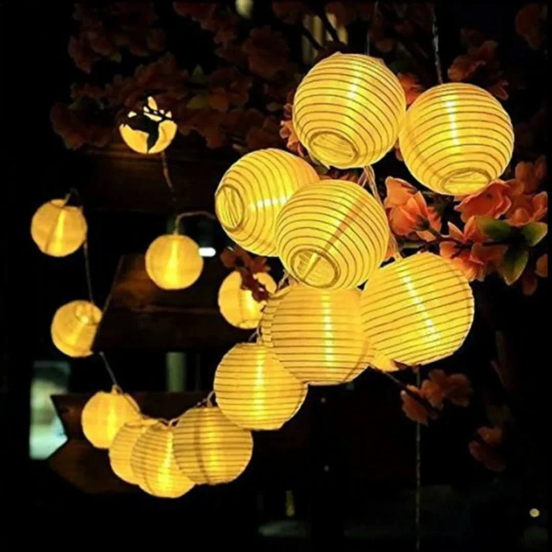 Sunkissed - guirnalda de luz solar de linterna-Outdoor lighting-VyFlair