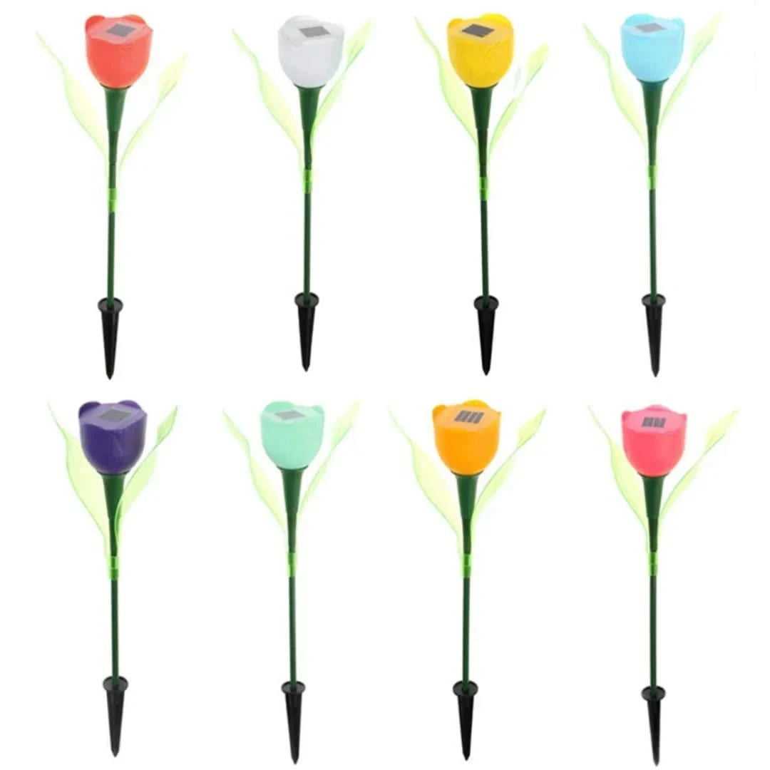 PETALGLOW - Luces de flores de tulipán solar-Outdoor lighting-VyFlair