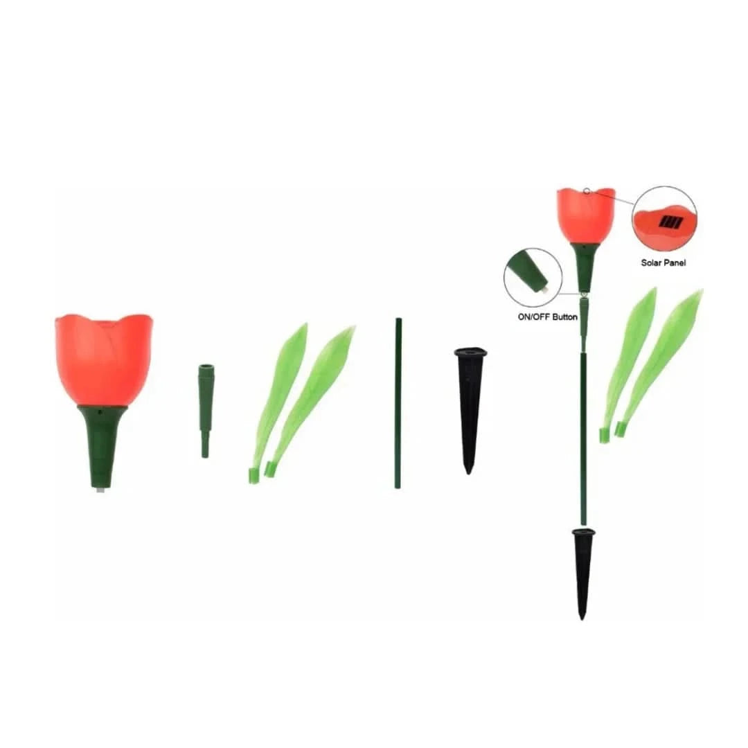 PETALGLOW - Luces de flores de tulipán solar-Outdoor lighting-VyFlair
