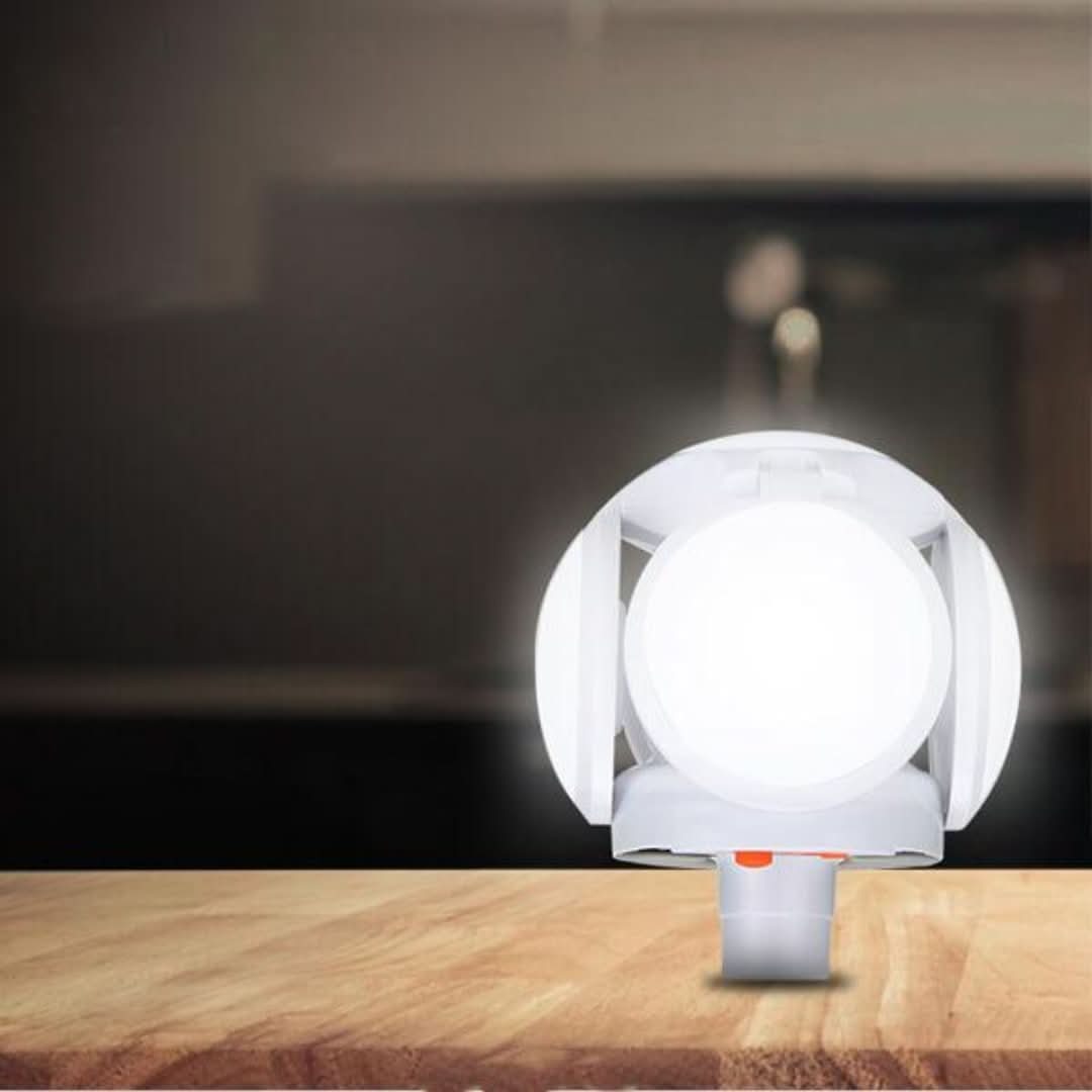 Lámpara de campamento de fútbol plegable LED con alimentación solar-Outdoor Lighting-VyFlair