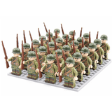 Juego de Bloques Soldados Militares WWII - VyFlair
