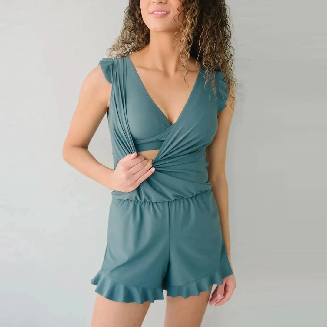 Mamel de baño con sujetador integrado-Swimwear-VyFlair