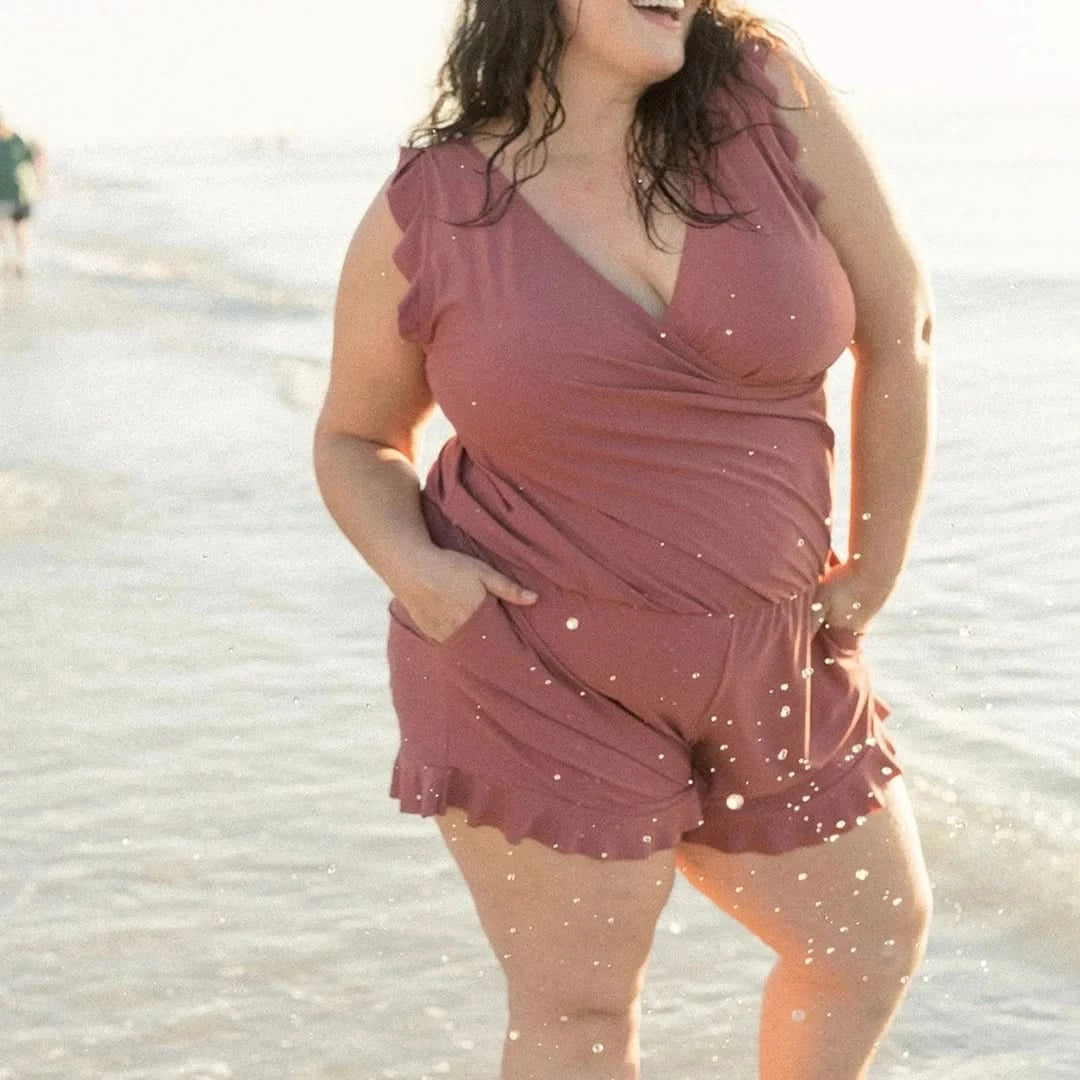 Mamel de baño con sujetador integrado-Swimwear-VyFlair