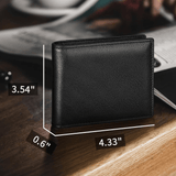 Cartera Bifold Hombre Cuero Real con Bloqueo RFID - VyFlair