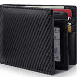 Cartera Bifold Hombre Cuero Real con Bloqueo RFID - VyFlair