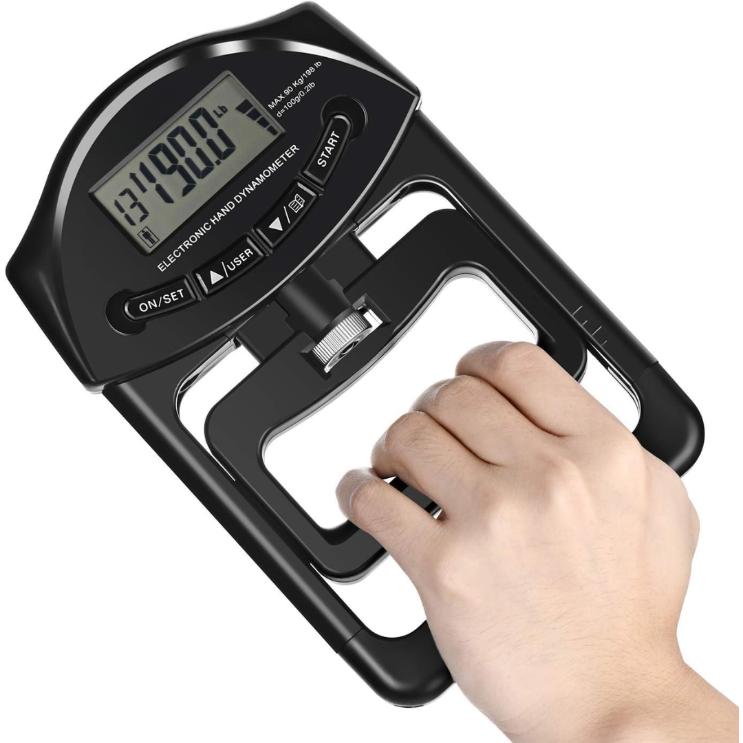 Dinamómetro Digital Gripmaster - Preciso y Portátil - 90kg