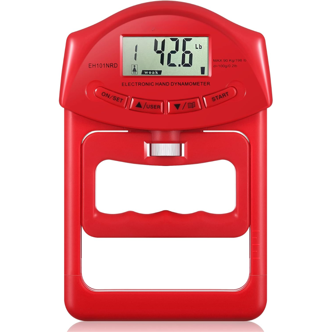 Dinamómetro Digital Gripmaster - Preciso y Portátil - 90kg
