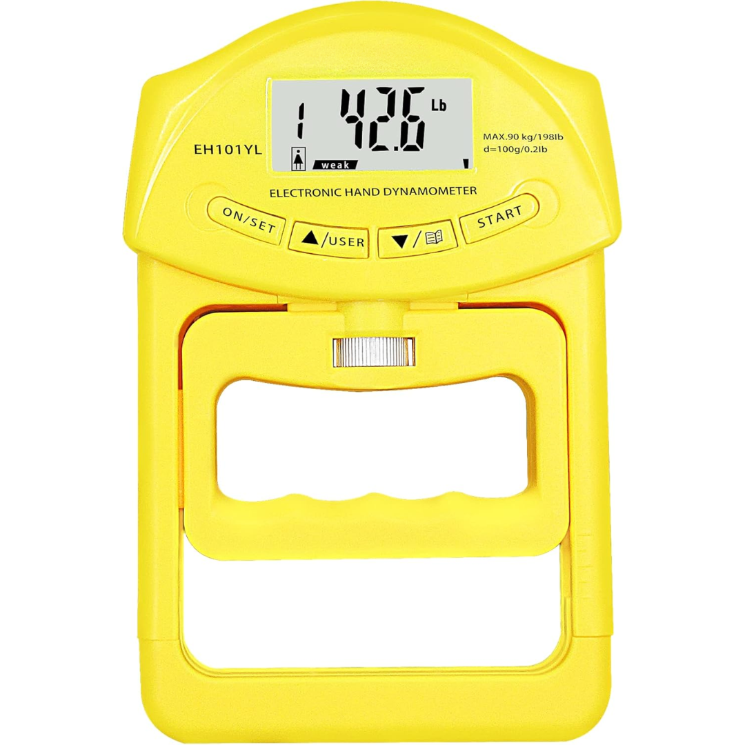Dinamómetro Digital Gripmaster - Preciso y Portátil - 90kg