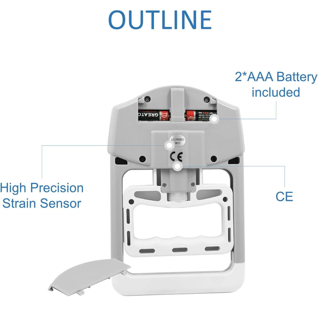 Dinamómetro Digital Gripmaster - Preciso y Portátil - 90kg