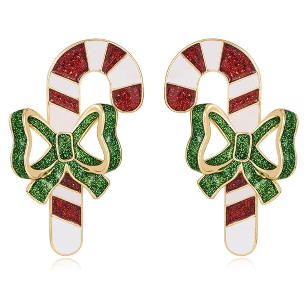 Orecchini Natalizi JollyGems – Ciondoli Brillanti e Leggeri per Donna