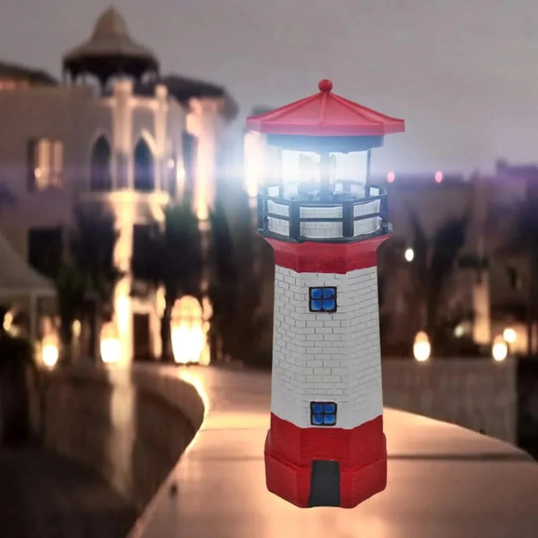 Coastalray - Luz LED Solar Lighthouse-Outdoor lighting-VyFlair