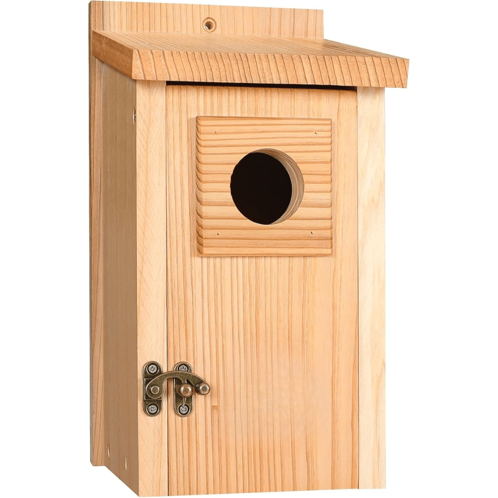 Casa de Pájaros de Cedro con Protector de Cobre - VyFlair