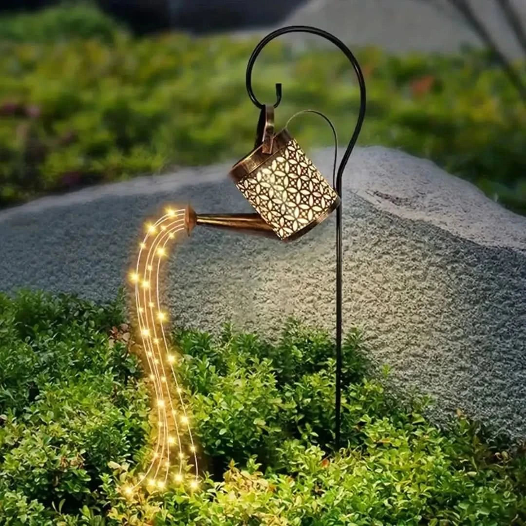 Luces de cascada solar-Outdoor Decor-VyFlair