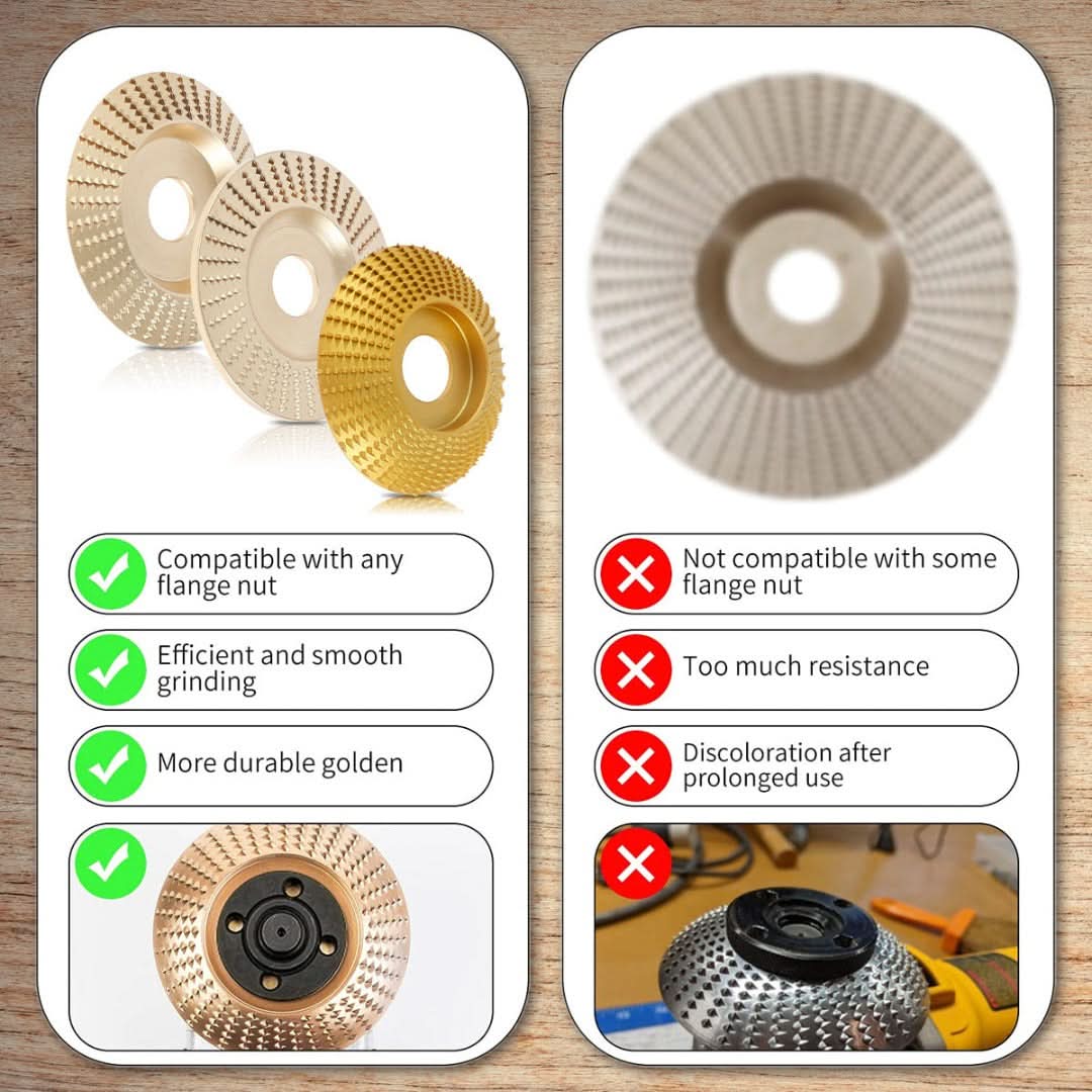 Rueda de molienda de madera plana-Grinding Wheel-VyFlair