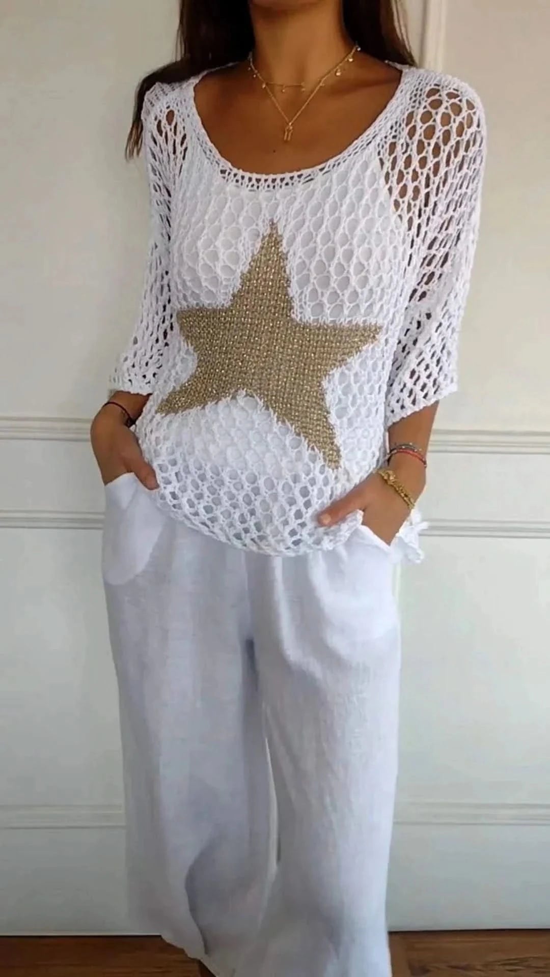 Casual Blouse - Cotton and Linen-Casual Blouse-VyFlair