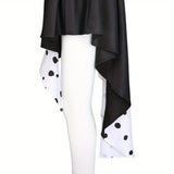 Vestido Halloween Mujer Dálmata Asimétrico con Capucha - VyFlair