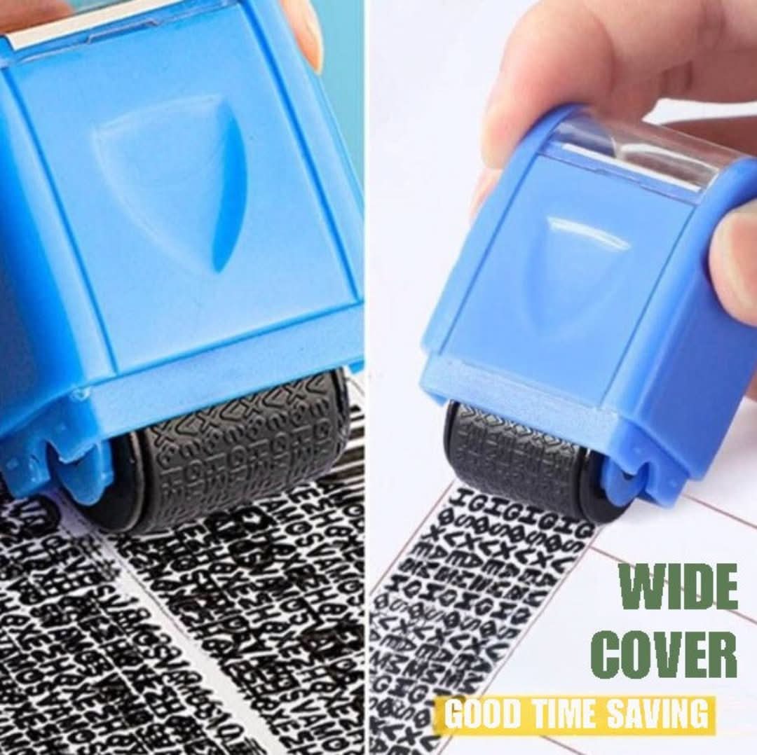 Sello de rodillo con sello de privacidad-Roller Stamp-VyFlair