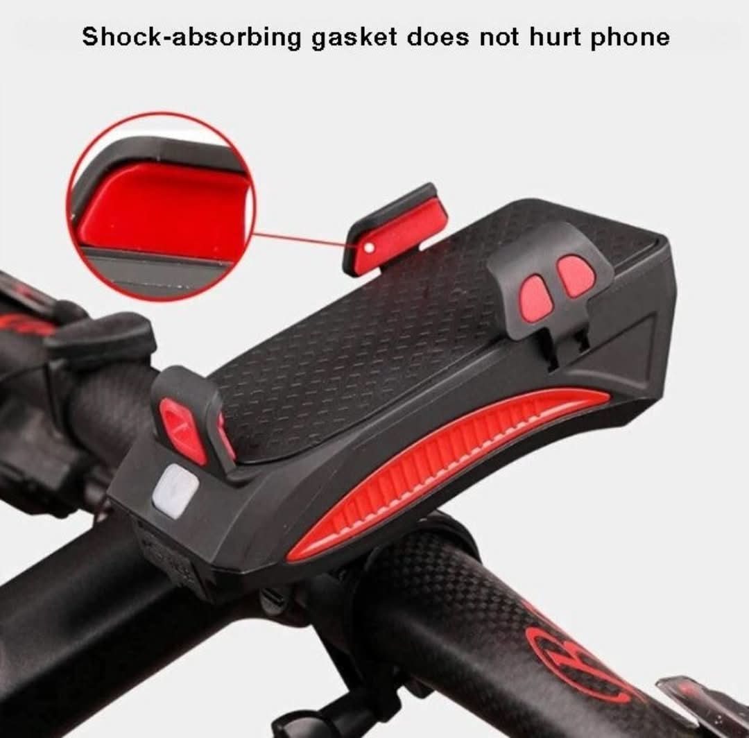 Soporte de teléfono móvil con luz de bicicleta-Phone Bracket-VyFlair