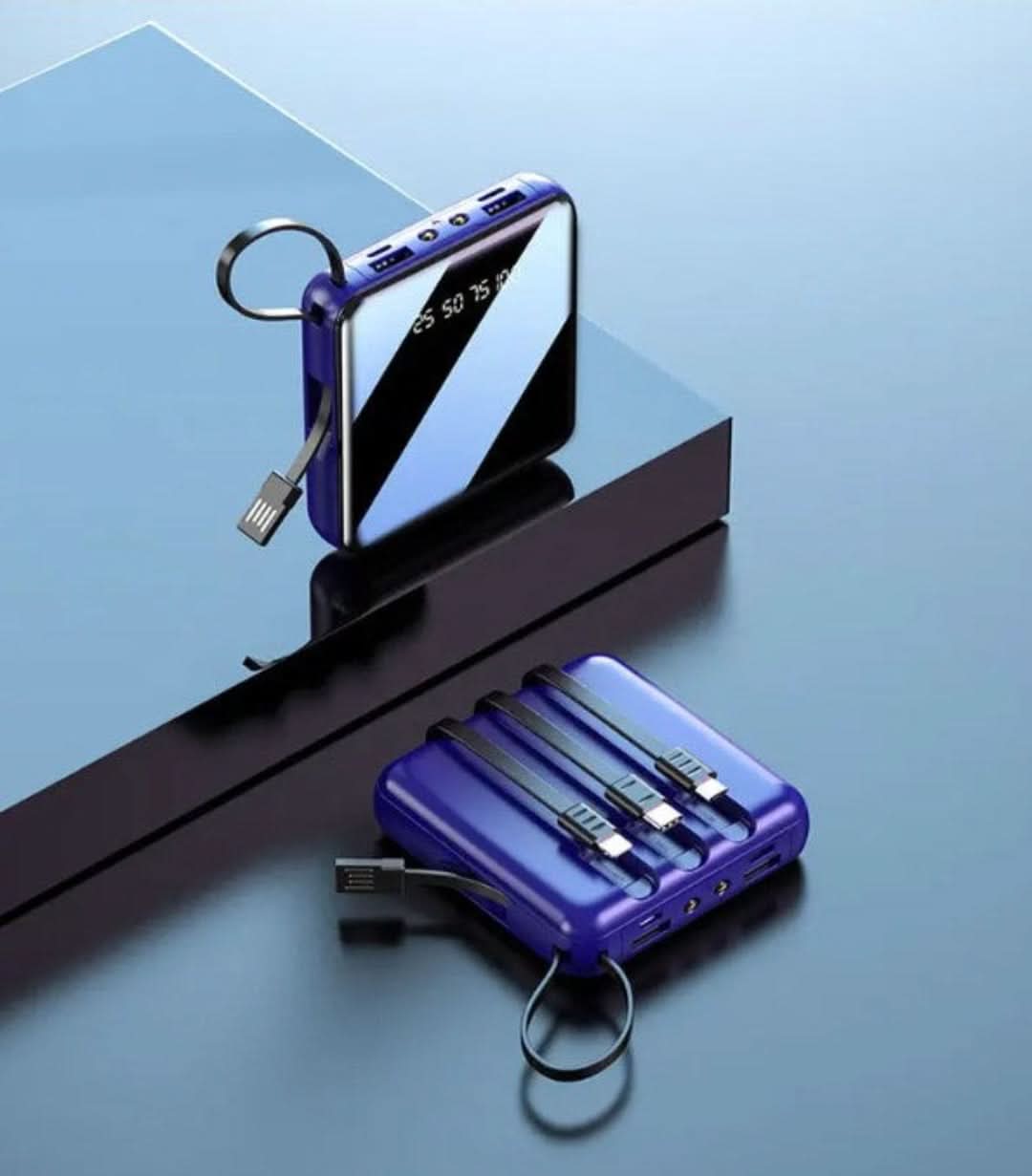 Mini banco de energía | 4-cable 20000máh-power bank-VyFlair