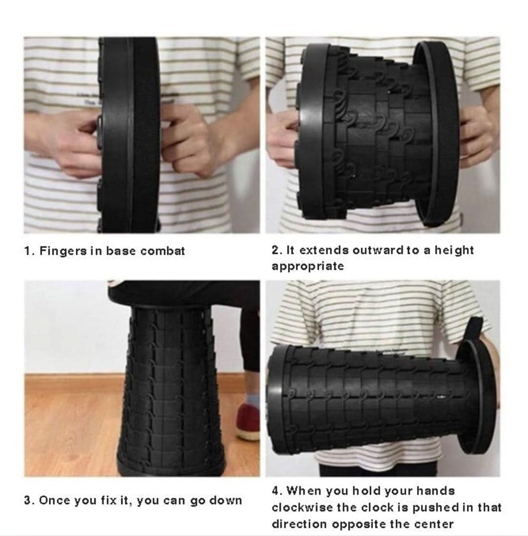 Taburete plegable portátil-Folding Stool-VyFlair