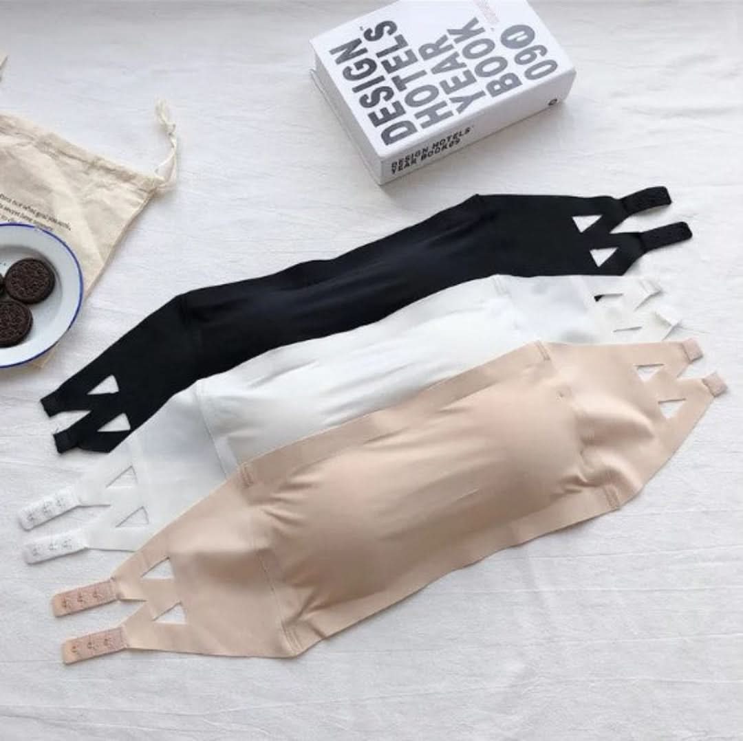 Sujetador de seda de hielo sin tirantes-bra-VyFlair