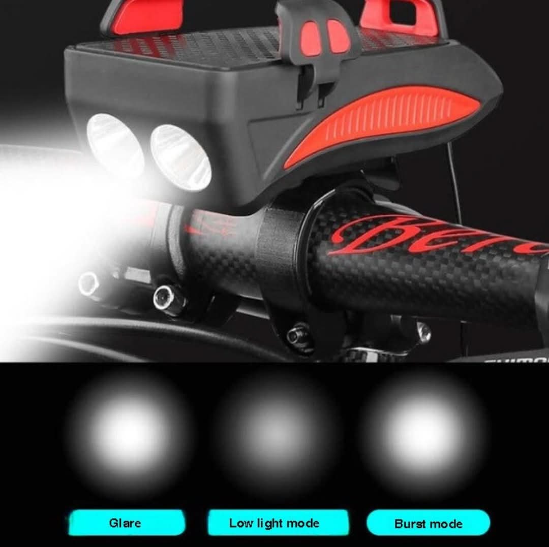 Soporte de teléfono móvil con luz de bicicleta-Phone Bracket-VyFlair