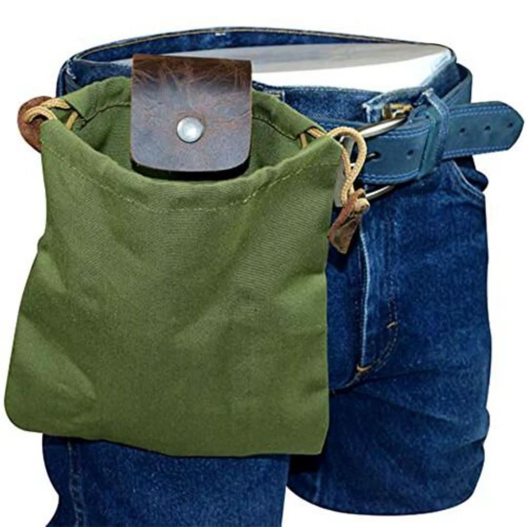 Bolsa de bushcraft de cuero y lienzo-Bushcraft Bag-VyFlair